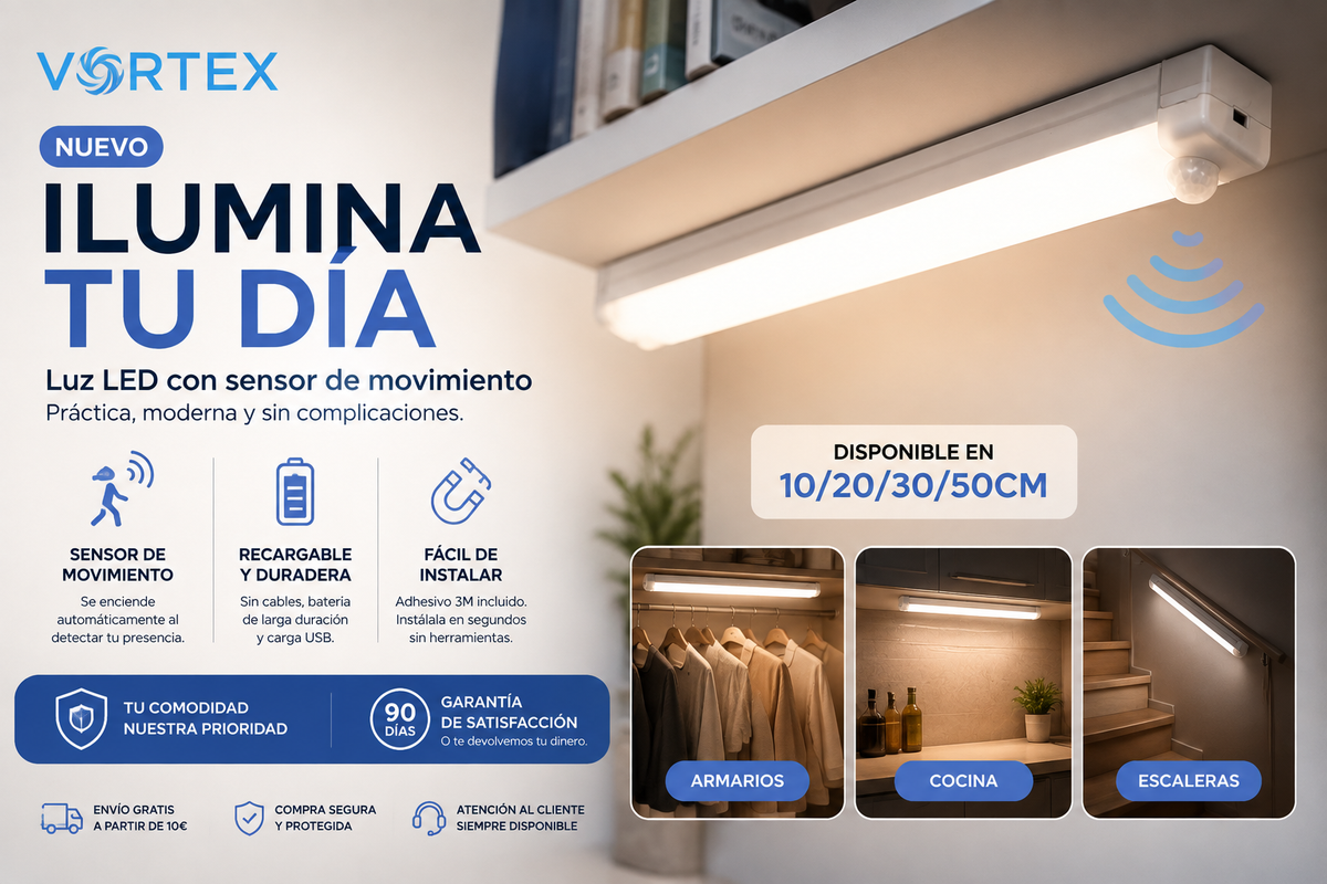 Vortex Light™ | Luz LED con Sensor de Movimiento